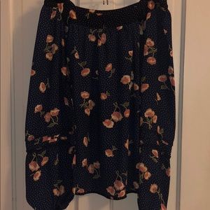 Long sleeve floral top